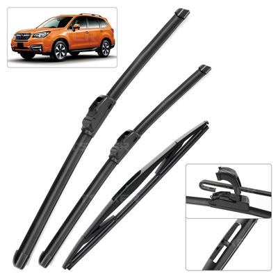 For Subaru Forester SJ MK4 2013-2018 2014 2015 Wiper Front & Rear Wiper Blades Windshield Windscreen Window Brushes 26"+17"+14"