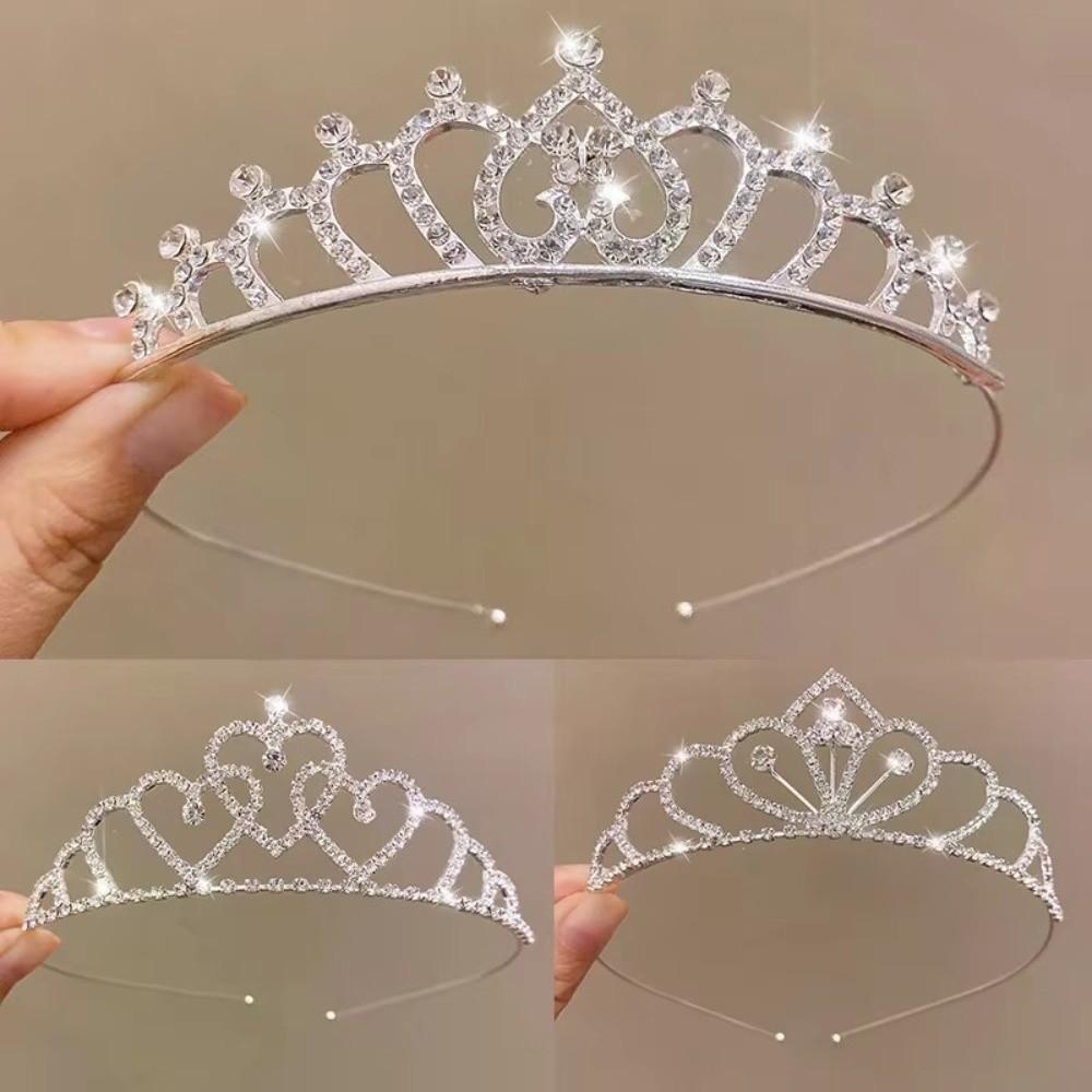 Hair Ornament Bride Crown Crystal Rhinestone Wedding Tiaras Wedding Crown Children
