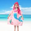 Cartoon Printed Children'S Bath Towel Cape, Microfiber Towel Material 1-12 Years Old Hooded Can Wear Bath Towel Breathable