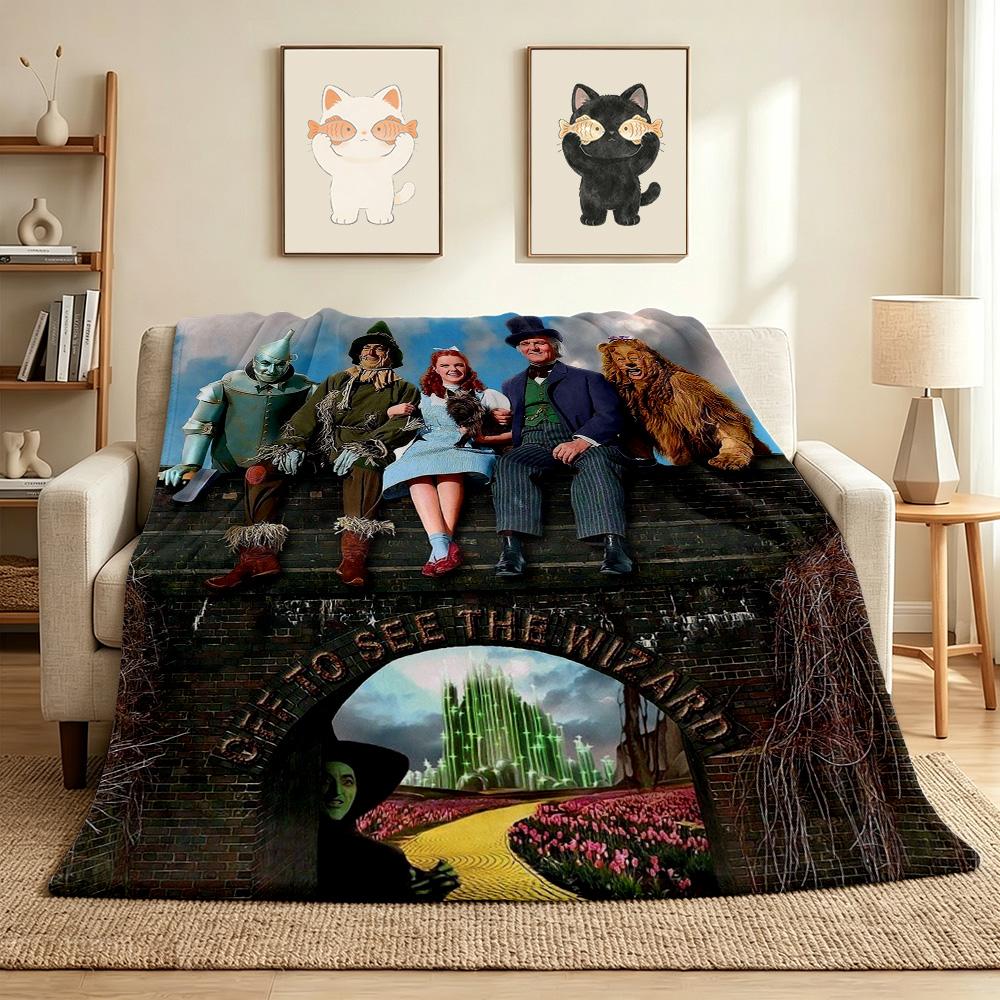Wizard Land Flannel Blanket Throw Blanket Soft Warm Sofa Bed Camping Car home Decor Unique Christmas Gift C930352