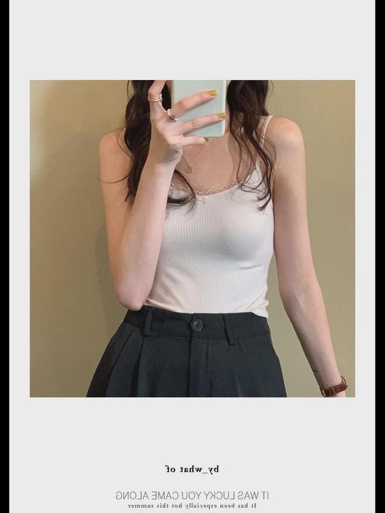 Dámská sexy štíhlá květinová krajková tílko - všestranný styl BM 2025