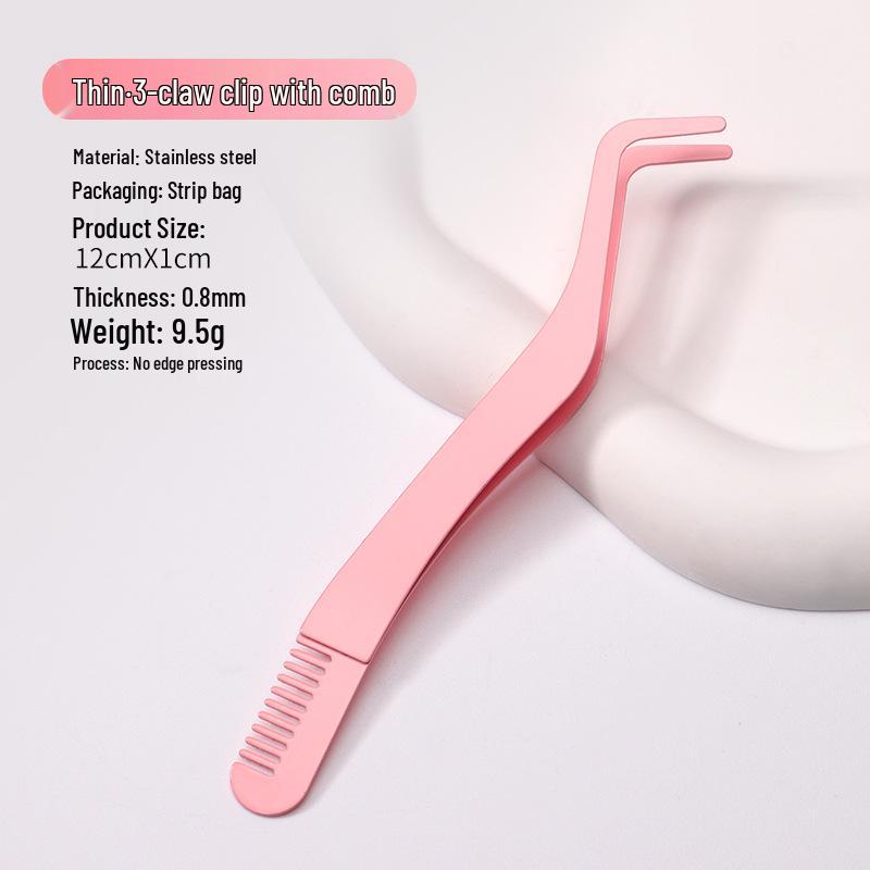 

Stainless Steel Eyelash Curler & Tweezers False Eyelash Tool with Comb