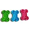 Pet Slow Food Bowl Silicone Bone Shaped Anti-Skid Dog Bowl Cats Feeding Bowls Leakproof Food Feeder Training Dog Slow Food Pet