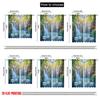 2Pcs 2D Flat PrintingBlackout Curtains Autumn Nature Scenery Theme Fall Forest Tree River Landscape Privacy Drapes Decor For