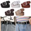 Fashion Chic Casual Leather Belt Ladies Dress Strap Waist Band Square Pin Buckle Waistband