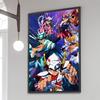 1 Pezzo Poster Saint Seiya Film Poster Adesivi Carta Kraft Retrò Adesivo Fai da Te Stanza Bar Caffè Estetica Arte Pittura Murale