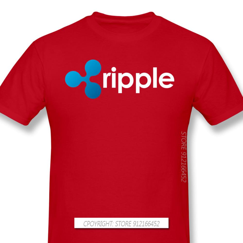 Top Quality Clothes XRP Ripple Coin Cryptocurrency Novelty Short Sleeve Man's T-Shirts Bitcoin Fashion For Men Shirt For Adult