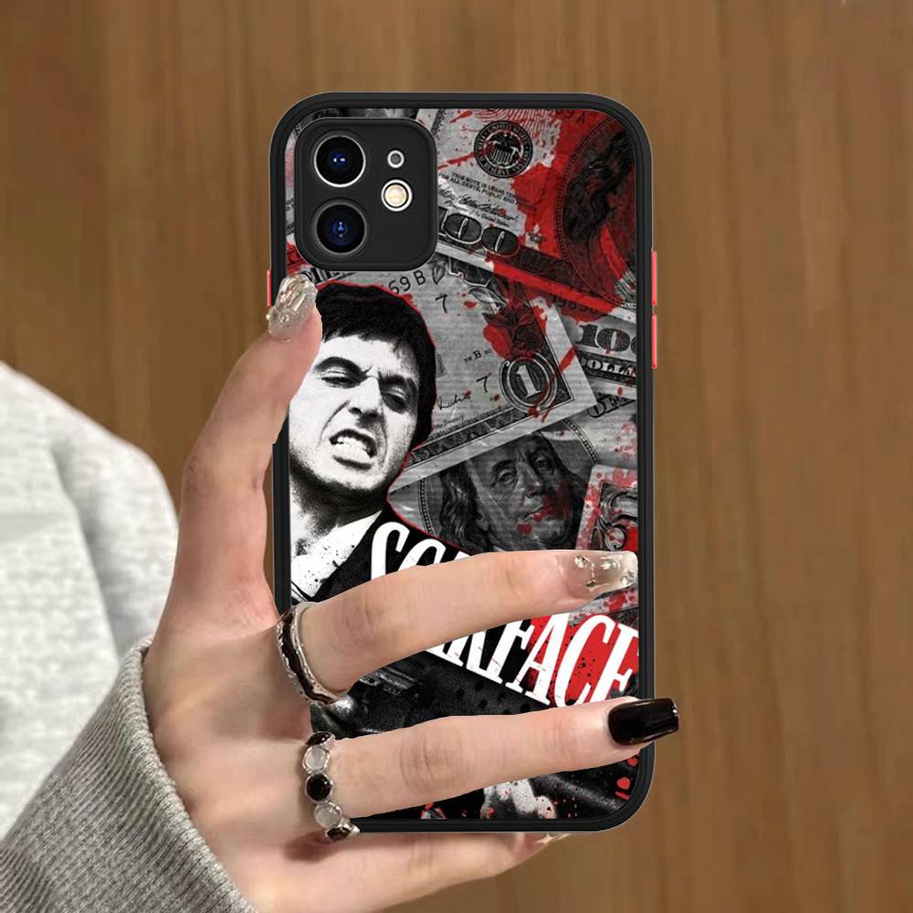 

Film Scarface Tony Montana For Silicone Matte Phone Case For IPhone 16 Pro Max 15 14 13 12 11 X XS MAX iphone 13pro max