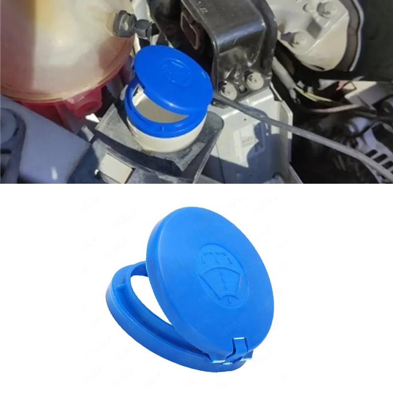 1PC Car Windshield Washer Fluid Reservoir Tank Cap 643238 643235 Fit for Peugeot 206 207 408 307 Blue ABS Windscreen Parts Hoses Windshield Washer 1