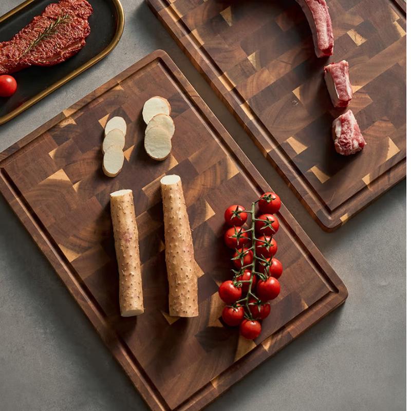 ZISIZ Acacia Wood Double-Sided Cutting Board