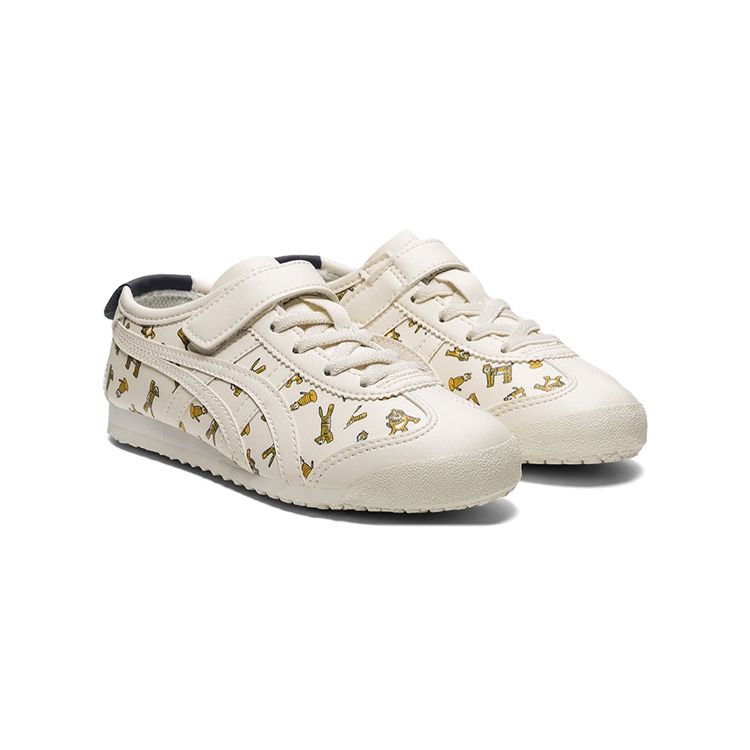 Onitsuka Tiger Mexico 66 PS All-Over Tiger Print Kids Sneakers Cream 1184A152-101