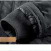 Herren Winterjacke mit Kapuze, dicker Parka-Mantel mit Fleece-Futter und mehreren Taschen