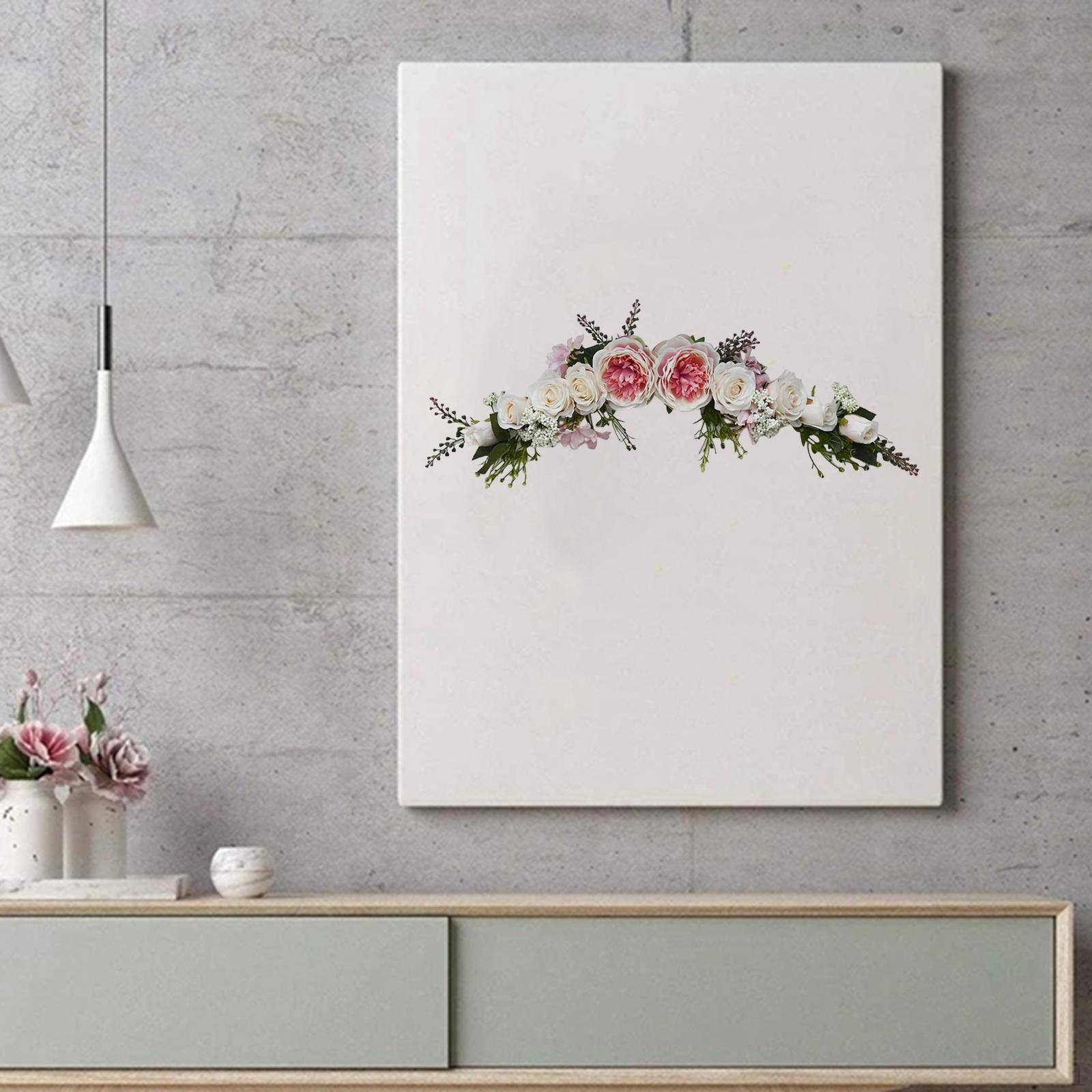 

Artificial Arch Flowers Floral Swag for Home Wedding Wall Door Decoration рожевий