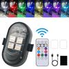 Wireless LED Strobe Lights for Car Motorcycle 8 Colors Rechargeable Warning Light Decor Atmosphere Anti-Collision 4LED