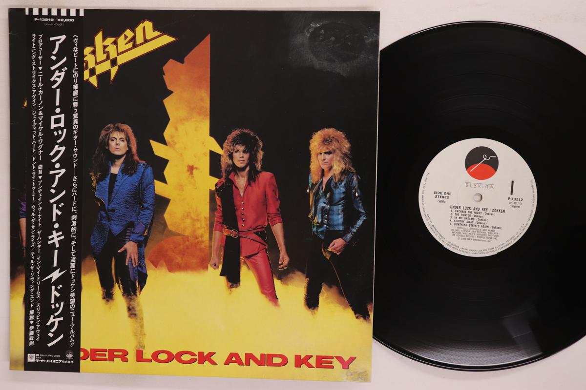 

LP Record DOKKEN Under Lock Key P13212 ELEKTRA 1985 Japan Obi Metal Used