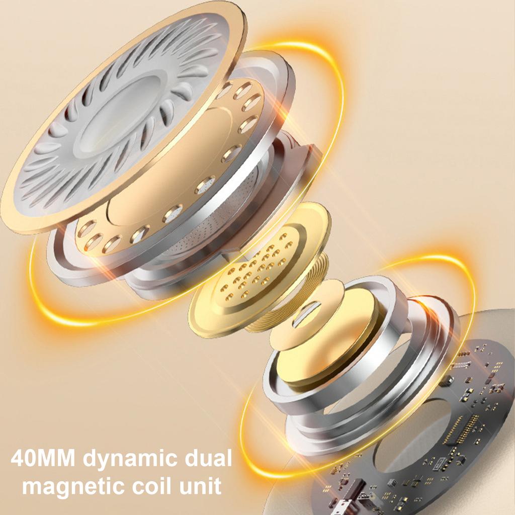 Bluetooth-compatible Earphones Over Ear Computer Wireless Headphones Noise Cancellation Gamings Headsets
