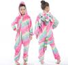 Rainbow Stars Pegasus Unicorn Flannel Onesie Pajamas for Couples