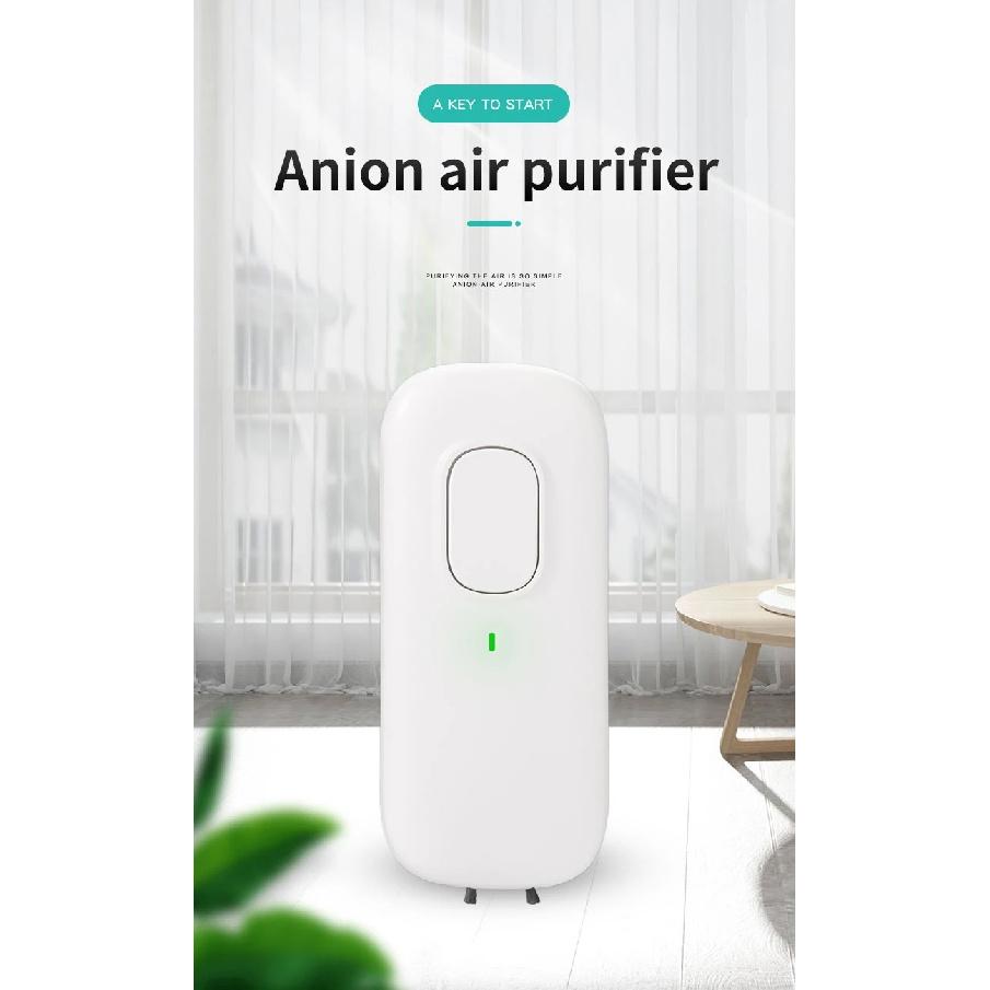 Mini Anion Purifier, Plug-in Air Purifier with Negative Ion Generator Odor Remove for Home, Toilte, Bedrooms, Bathrooms and Pet
