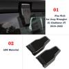 3x Rear Window Hinge Cover Trim For Jeep Wrangler JL 2018-2021 Carbon Fiber Look