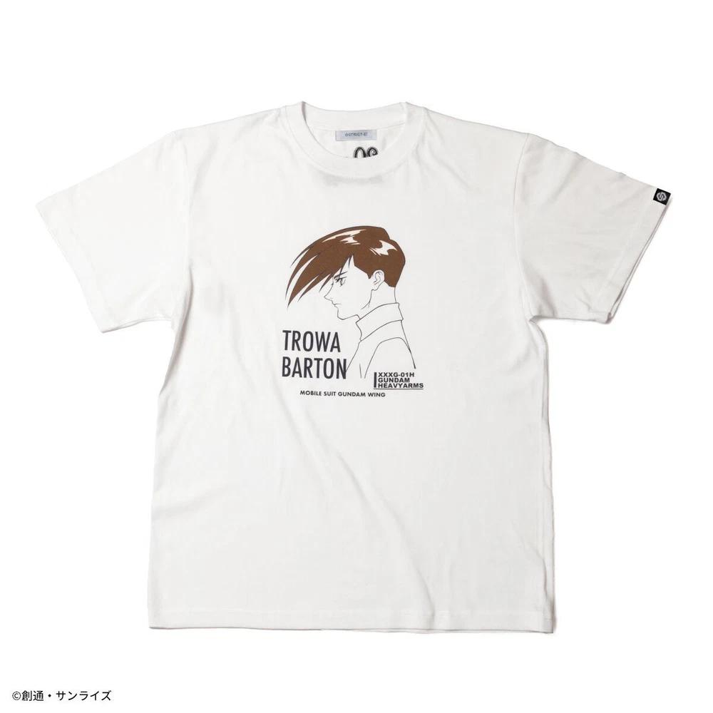 StrictG New Mobile Report Gundam W TShirt Trowa Barton Profile White Pre M