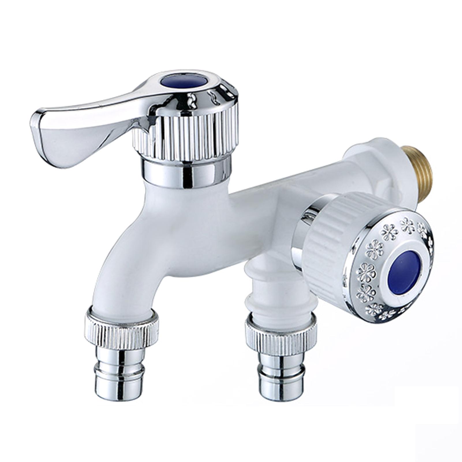 

Двойной быстроразъемный смеситель для стиральной машины, прочный, устойчивый к истиранию, разделитель для прачечной белый