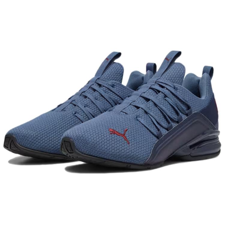 Puma Axelion Comfortable Non-Slip Wear-Resistant Low-Top Running Shoes Men Running Shoes Blue 377911-09