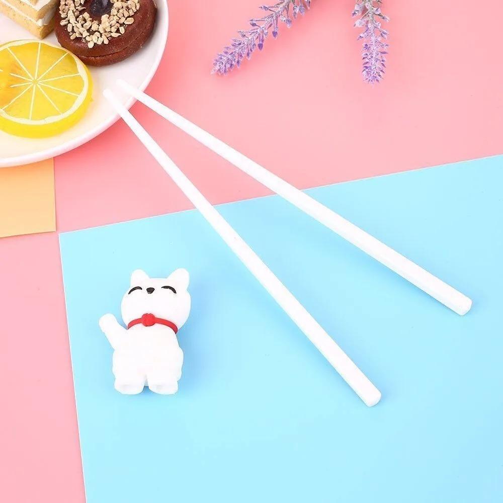 Household Silica gel Cute Cat Helper Flatware Training Chopsticks Practice chopsticks