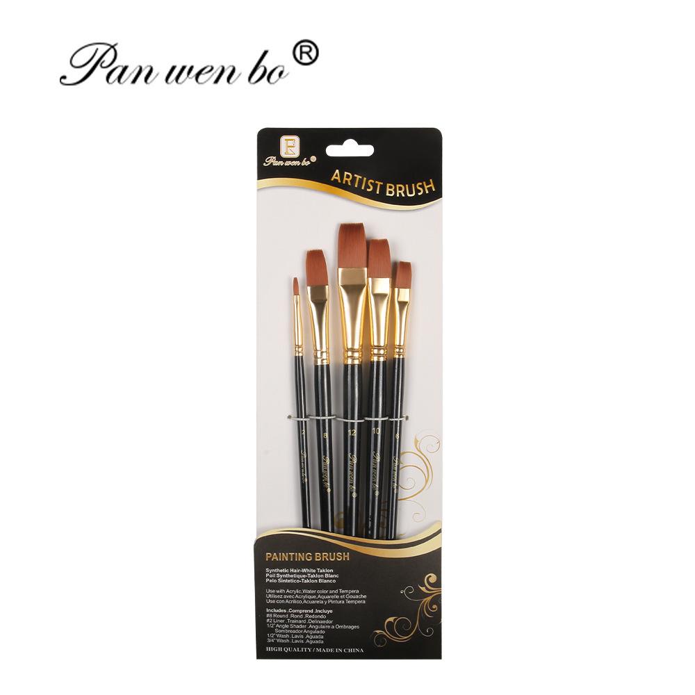 Set di 6 pennelli per pittura in nylon cross-border con gesso ad acqua e materiali artistici fai da te