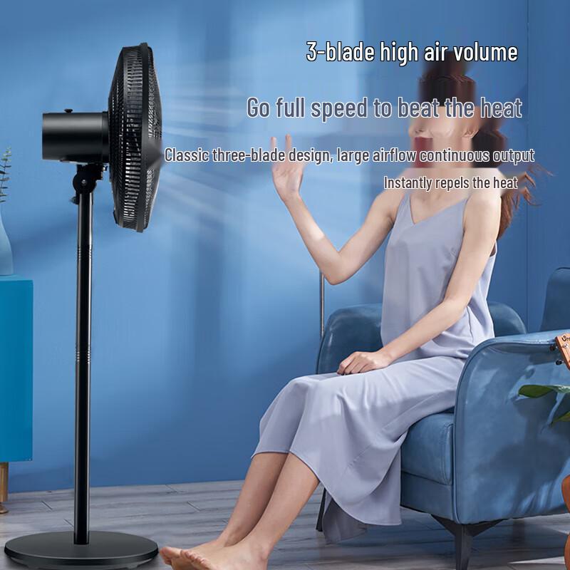 Midea 16-Inch 5-Blade Mechanical Pedestal Fan FSA40UC CN Plug (adapter Included)