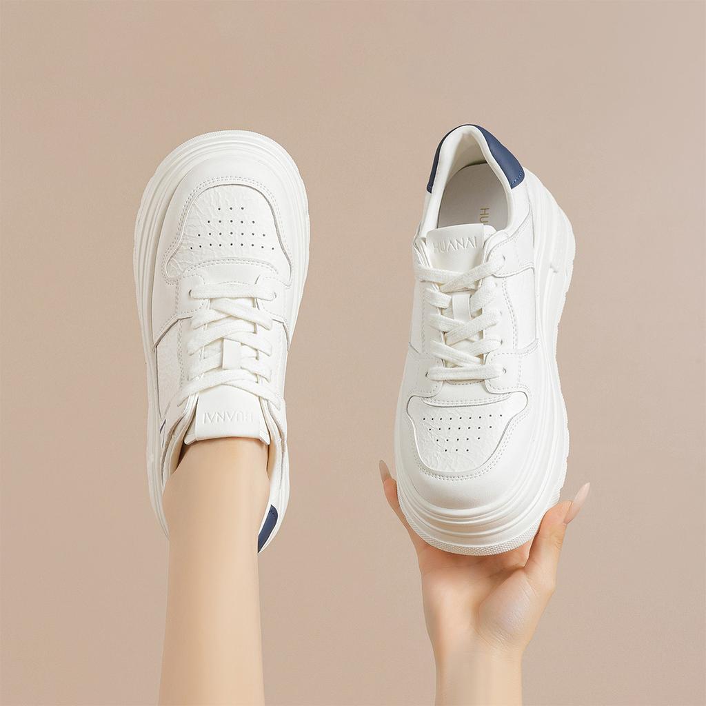 Thick Soled White Shoes for Women