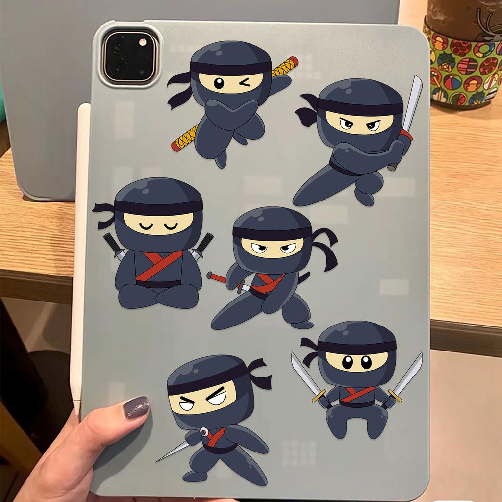 8 Cartoon Ninja Face Swap Collage Hands-on DIY Handbook Mobile Phone Case Decoration