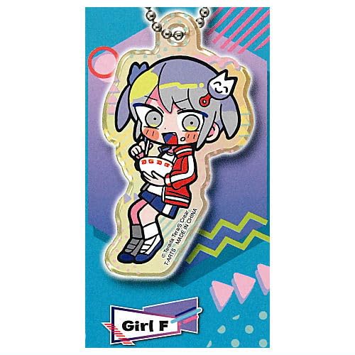 

Tera Terada Acrylic Keychain Gacha Gacha Capsule Toy [6.Girl F] (single item)