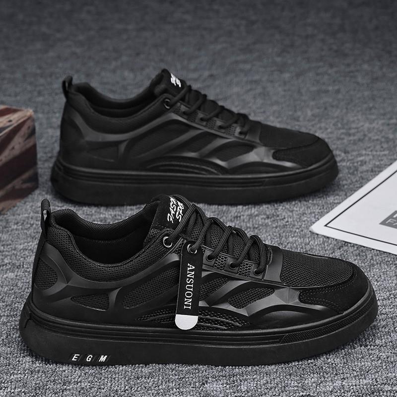 Mens Breathable Mesh Sneakers Low Top Casual Shoes Lightweight Comfortable Walking Daily Wear