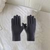 1 par varme vinterhansker Plysjfôr elastisk vindtett kaldt vær fullfinger herre berøringsskjermhansker