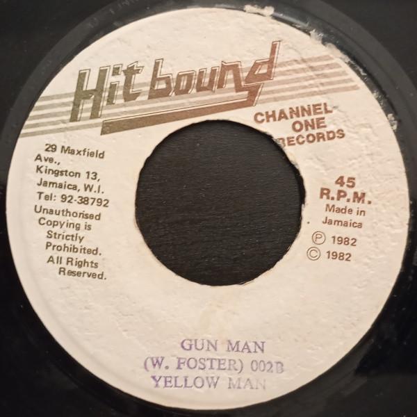 7inch Record YELLOWMAN - Gun Man None Hit Bound 1982 Jamaica Reggae, Ska & Dub Used