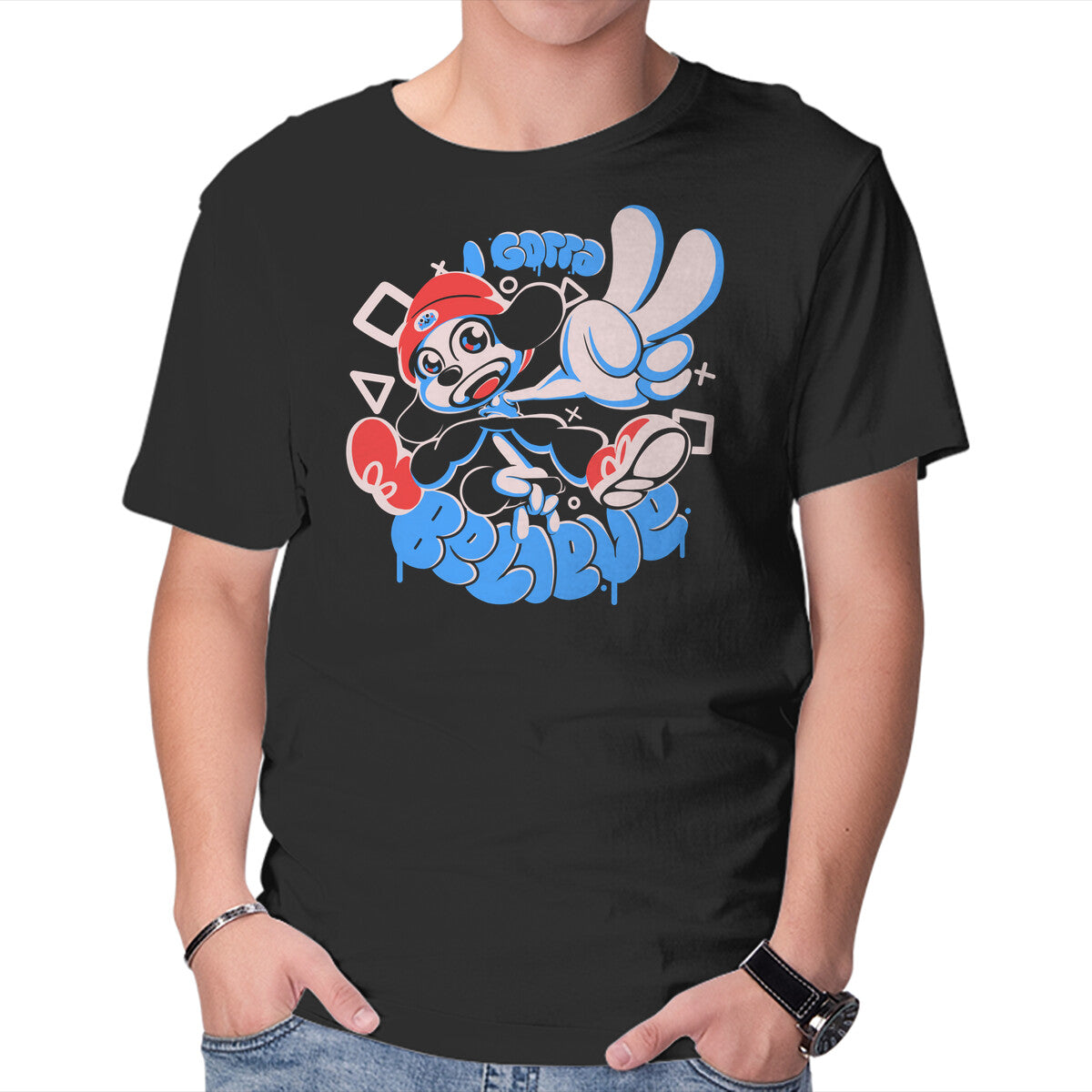 Unisex Crew Neck T-Shirt Believe The Rapper Graphic Short Sleeve Casual Tee XXXXL
