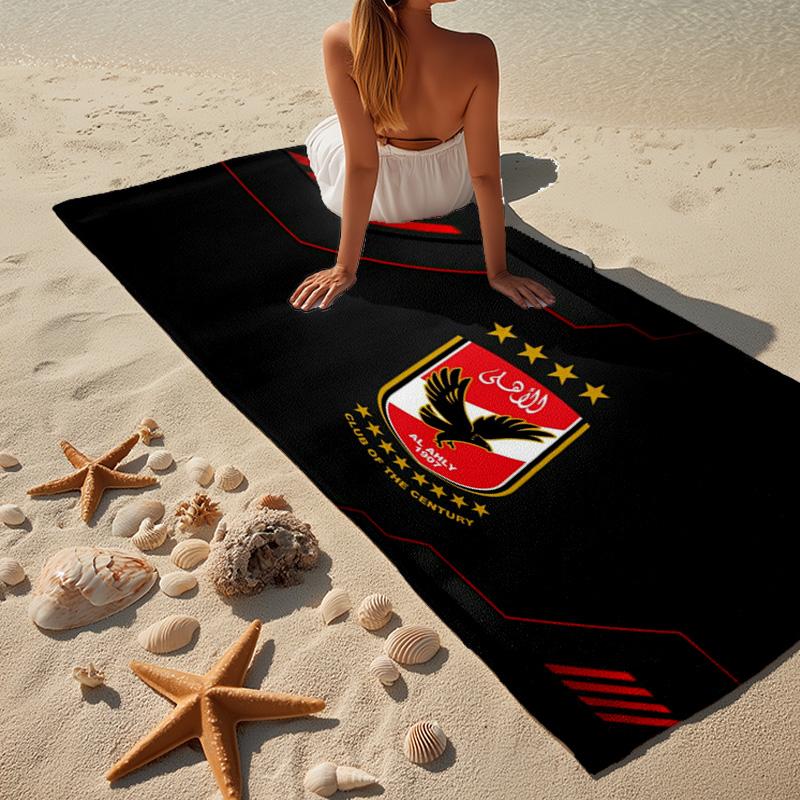 America Club's Crest With Rabbit Beach Towel, Quick-drying, Easy to Care for, Use for Both Fitness and Beach Vacations,Sports Essential Fan Gift