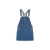 Levis Minimalist Pocket Design Commuter Denim Suspender Skirt Women Skirts Blue 000SJ-0000