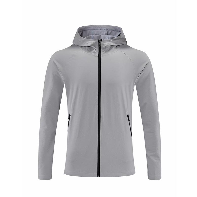 2024 Men's Quick-Dry Hooded Sports Jacket for Running and Fitness