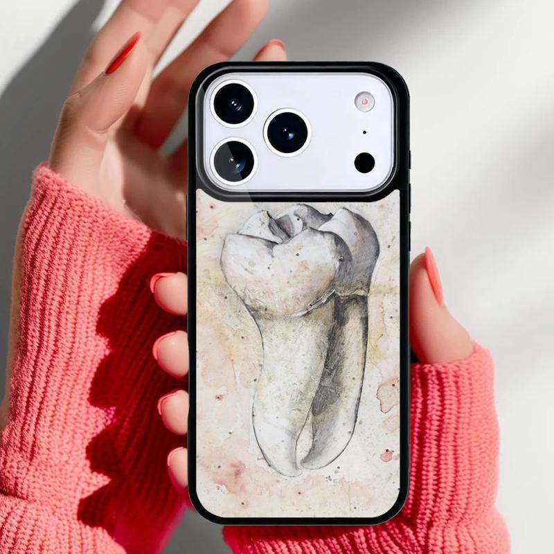 Dentist Dental Tooth Phone Case for iPhone 17 16 15 14 13 Pro Max Back Cover for 12 11 Pro Coque