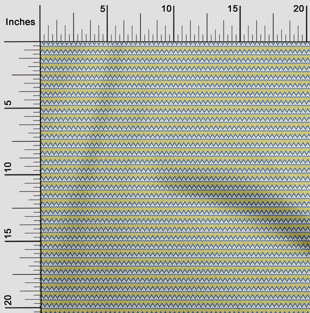oneOone Cotton Flex Fabric Chevron Geometric A  Printed Craft Fabric BTY 40 Inch