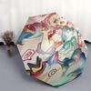 1pc Outdoor Umbrella with Cute Anime Character Print - Automatic Opening/Closing, Portable Tri-Fold Design, 8-Rib Iron Frame - Perfect Gift for F