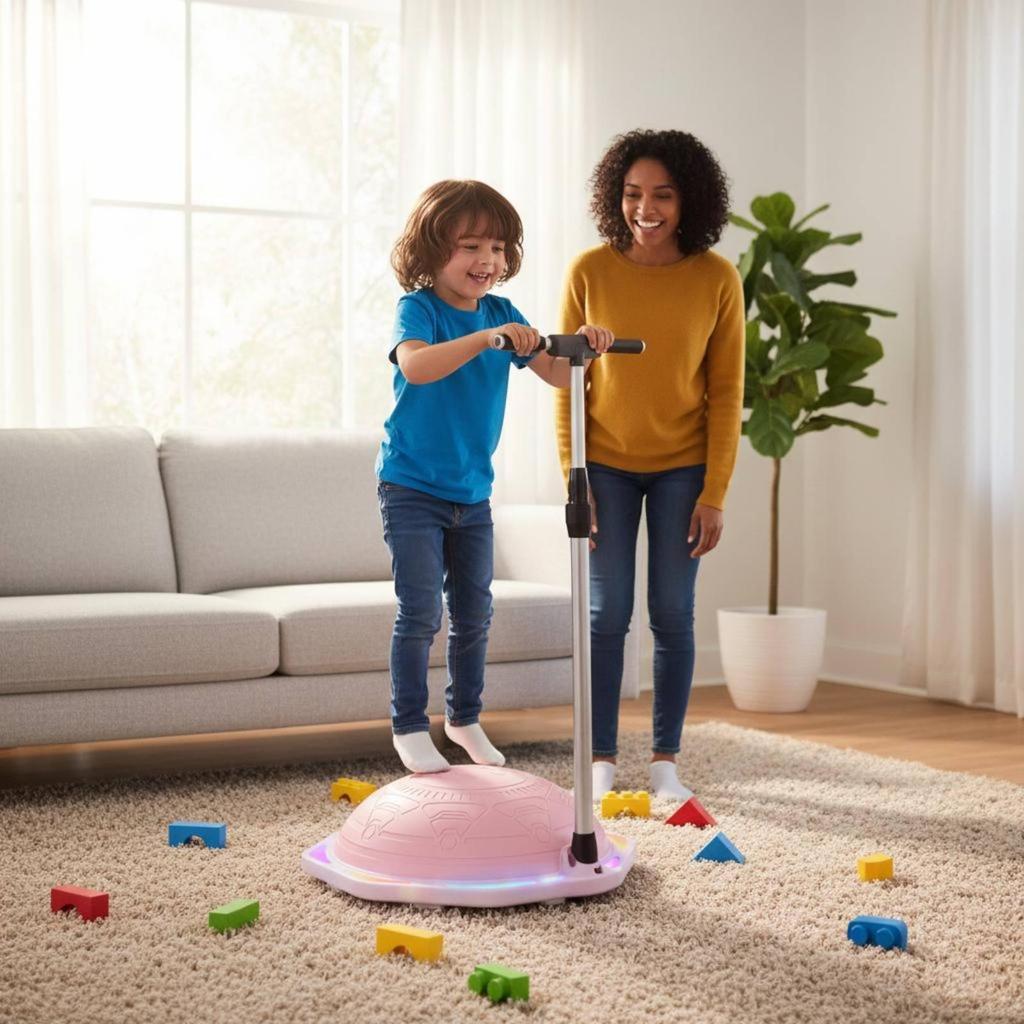 Children Balance Ball with Handle Adjustable Half Dome Exercise Gear Indoor