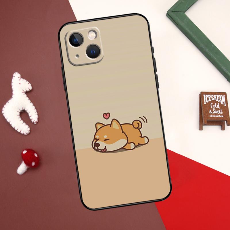 Cute Shiba Inu Case For iPhone X XR XS Max 12 13 Mini 7 8 Plus SE 2020 11 12 13 14 15 Pro Max Back Cover