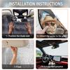 1Pcs Beach Palm Tree Pattern Windshield Sunshade UV Rays Heat Blocker Keeps Vehicle Cool Unique Design Fit Sedans SUVs Trucks