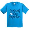 Inktastic Heart New Big Sister Youth T-Shirt Future Be Cute Blue Sibling Reveal