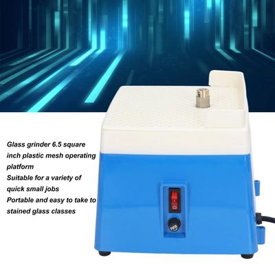 Stained Glass Grinder Mini Stained Glass Kit Mini Portable Stained Glass Grinder Glass Art Grinding Tool Blue  4200r/min