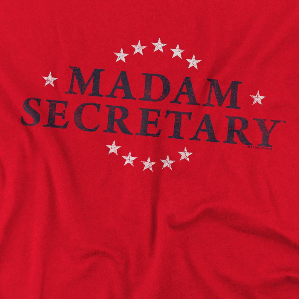 Madam Secretary Mens Distressed Logo T-Shirt