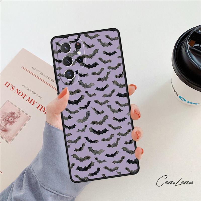 Vampire Bat Phone Case For Samsung Galaxy S24 S25 S23 S22 Ultra Note 10 20 Plus S20 S21 FE Cover