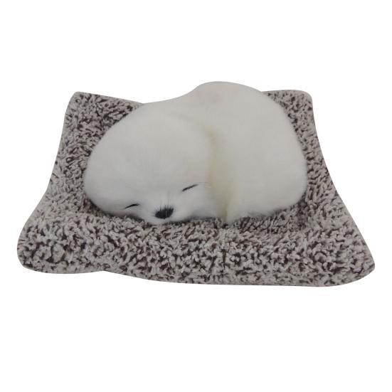 

Sleeping Dog Plush Toy with Squeaky Sound & Bamboo Charcoal Bag Soft Stuffed Animal F